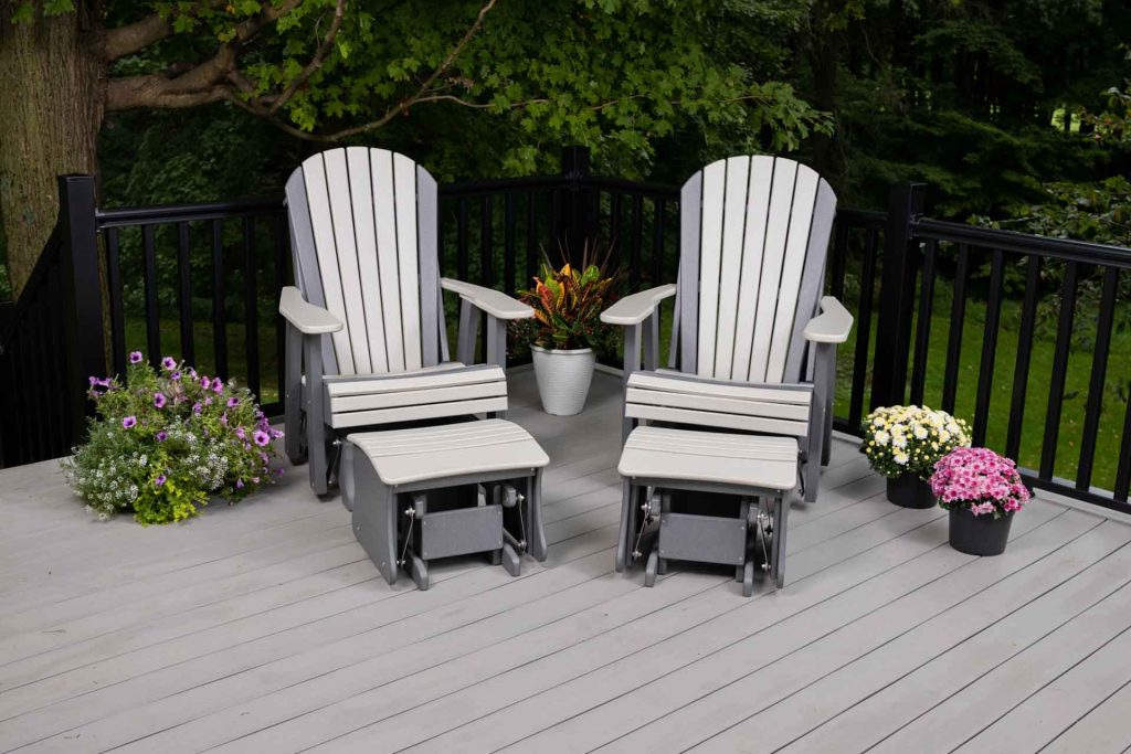 4-Piece Adirondack Glider Set