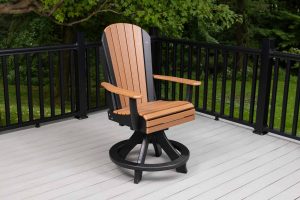Adirondack Chair, Arm, Swivel, Counter Height