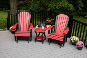 3-Piece Adirondack Glider Set