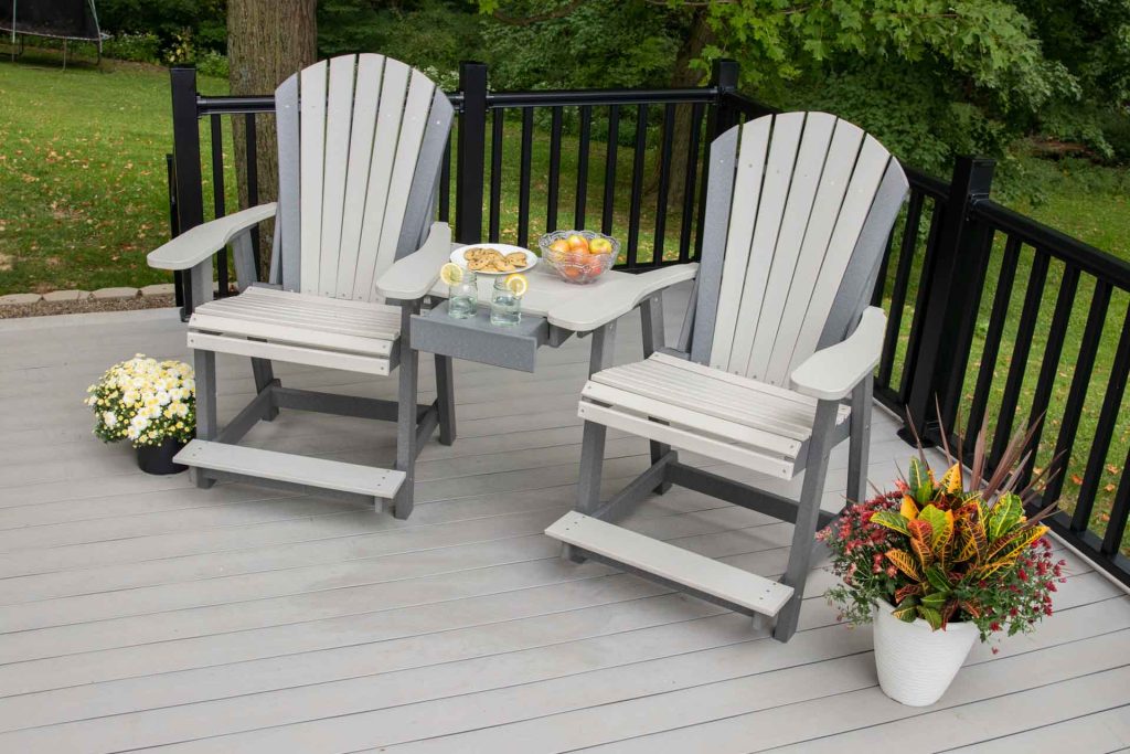 3-Piece Adirondack Balcony Chair Set